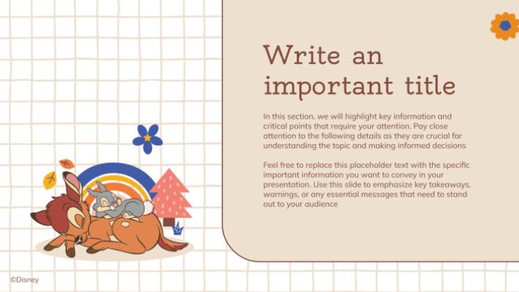 Modelo de apresentação Bambi