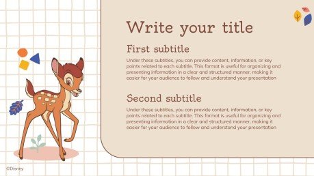 Modelo de apresentação Bambi