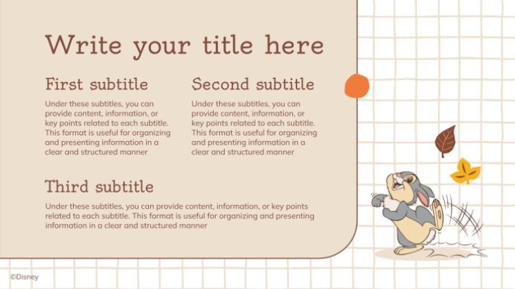 Modelo de apresentação Bambi