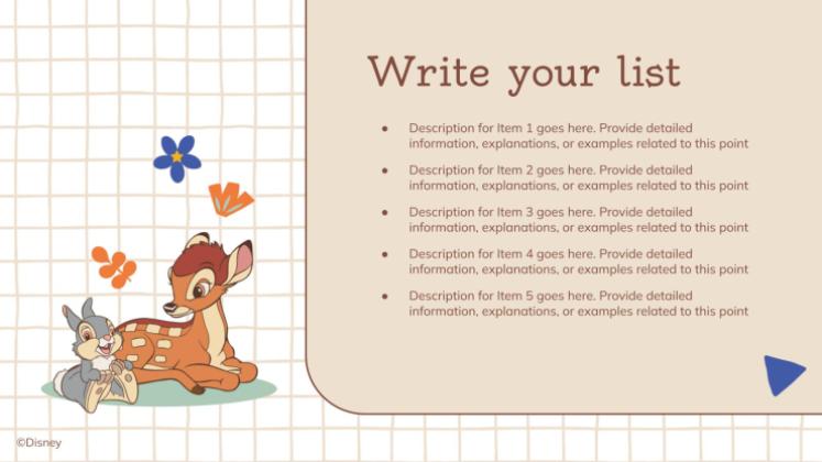 Modelo de apresentação Bambi