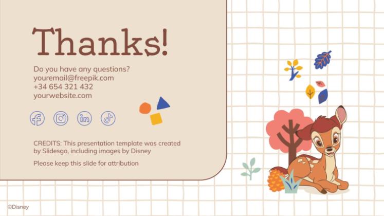 Modelo de apresentação Bambi