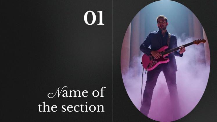 Basic Guitar Chords presentation template 