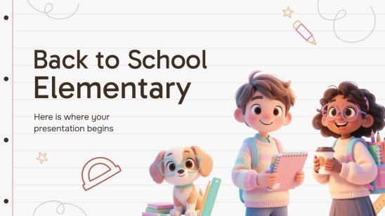 초등학교 개학 프레젠테이션 템플릿