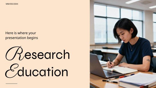 Recherche Éducation Modèles de présentation