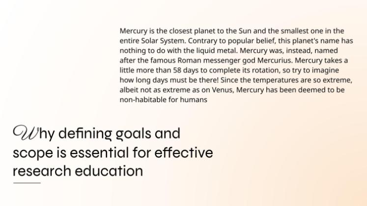 Recherche Éducation Modèles de présentation