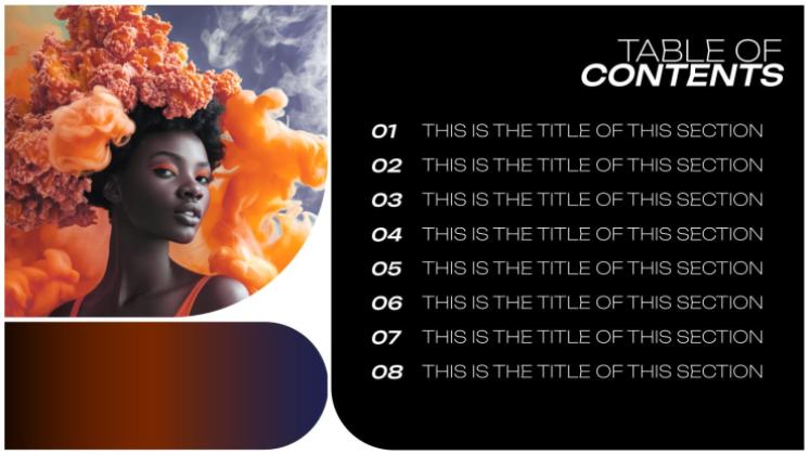 소셜 미디어 트렌드 프레젠테이션 템플릿