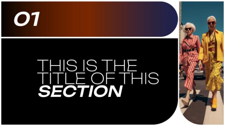 소셜 미디어 트렌드 프레젠테이션 템플릿