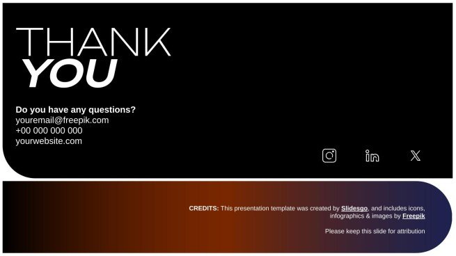 소셜 미디어 트렌드 프레젠테이션 템플릿