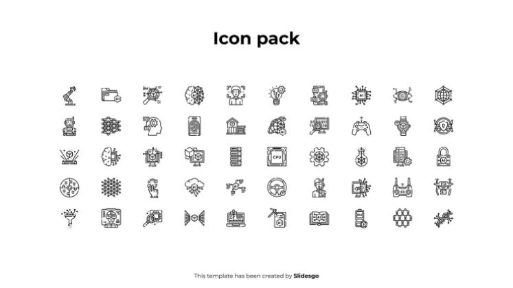 AI를 활용한 비즈니스 프로세스 자동화 인포그래픽 프레젠테이션 템플릿