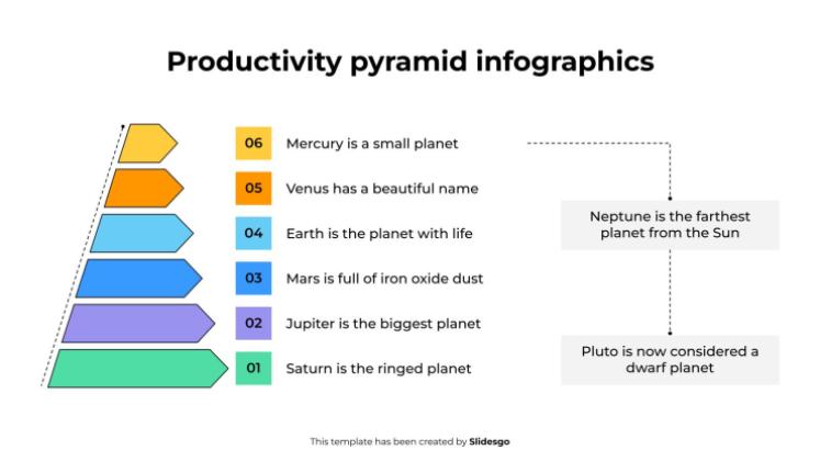 생산성 피라미드 인포그래픽 프레젠테이션 템플릿