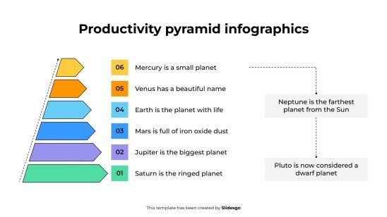 생산성 피라미드 인포그래픽 프레젠테이션 템플릿