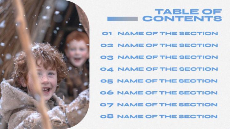 Expérience de camp d'hiver Modèles de présentation