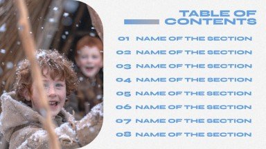 Expérience de camp d'hiver Modèles de présentation