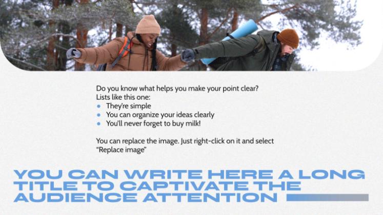 Expérience de camp d'hiver Modèles de présentation