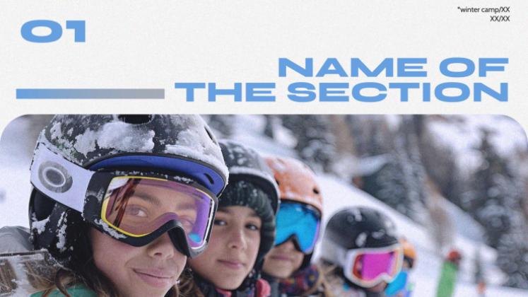 Expérience de camp d'hiver Modèles de présentation