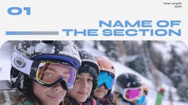 Expérience de camp d'hiver Modèles de présentation