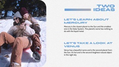 Expérience de camp d'hiver Modèles de présentation