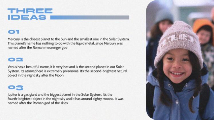 Expérience de camp d'hiver Modèles de présentation