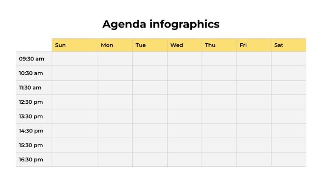 Modelo de apresentação Infográficos da Agenda