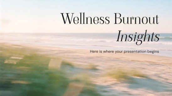 Informations sur l'épuisement professionnel lié au bien-être Modèles de présentation