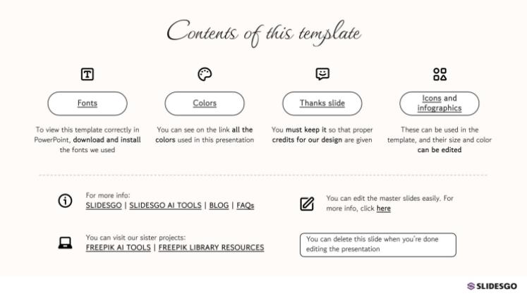 Botanische Ästhetik Präsentationsvorlage