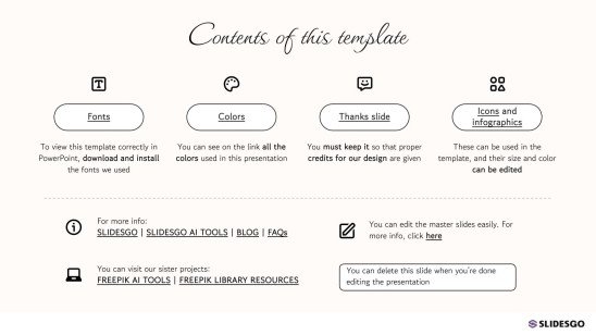 Botanische Ästhetik Präsentationsvorlage