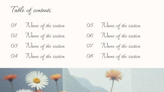 Botanische Ästhetik Präsentationsvorlage