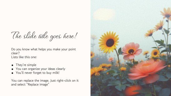 Botanische Ästhetik Präsentationsvorlage