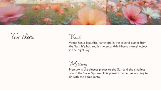 Botanische Ästhetik Präsentationsvorlage