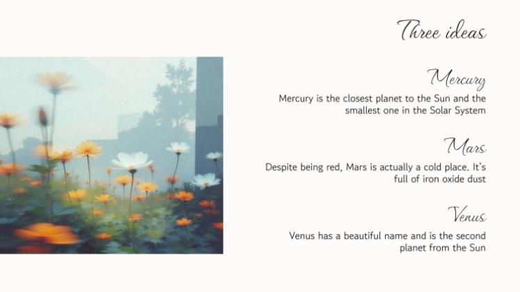 Botanische Ästhetik Präsentationsvorlage