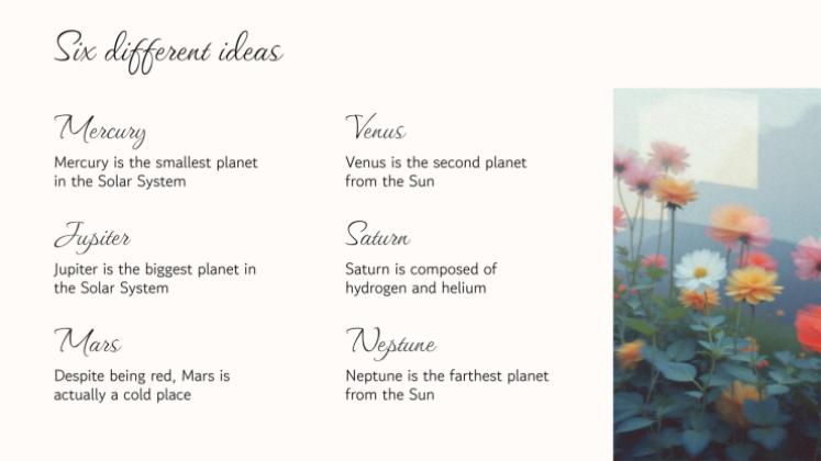 Botanische Ästhetik Präsentationsvorlage