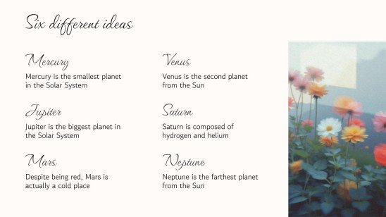 Botanische Ästhetik Präsentationsvorlage