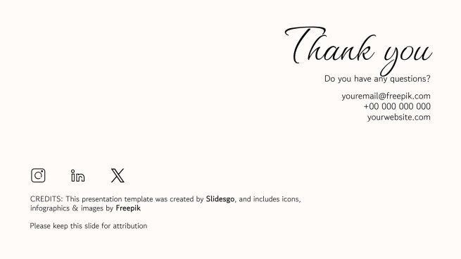 Botanische Ästhetik Präsentationsvorlage