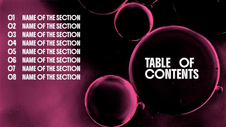 Modelo de apresentação Inspiração para lâmpada de lava