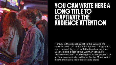 Modelo de apresentação Inspiração para lâmpada de lava