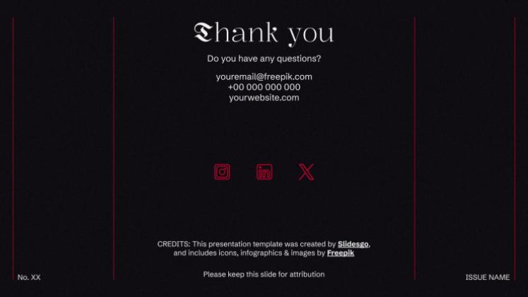 Magazine éditorial Modèles de présentation