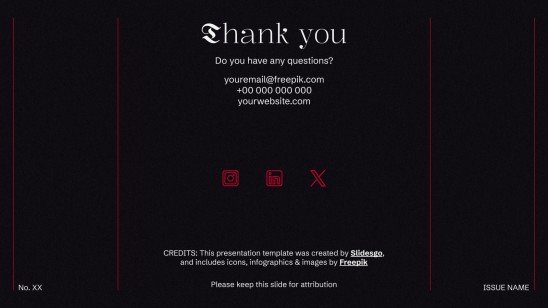 Magazine éditorial Modèles de présentation