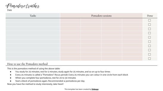 Academic Weekly Planner presentation template 