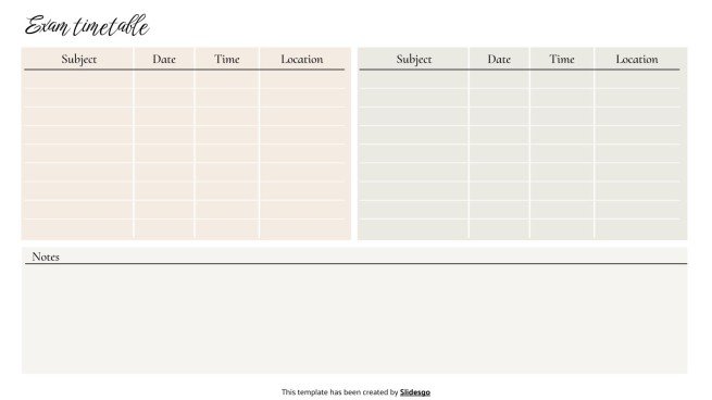 Academic Weekly Planner presentation template 
