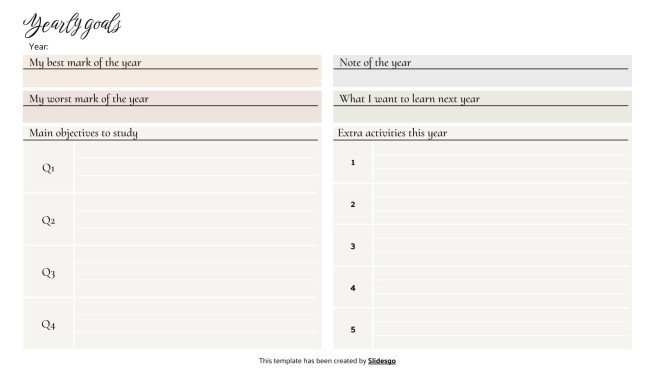 Academic Weekly Planner presentation template 