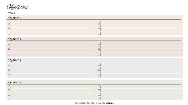 Academic Weekly Planner presentation template 
