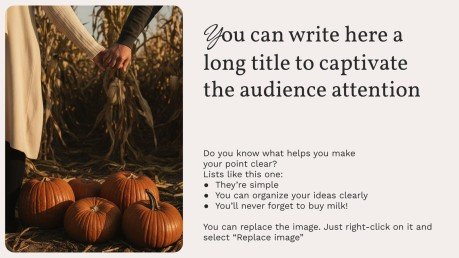 가을을 맞이하세요 프레젠테이션 템플릿