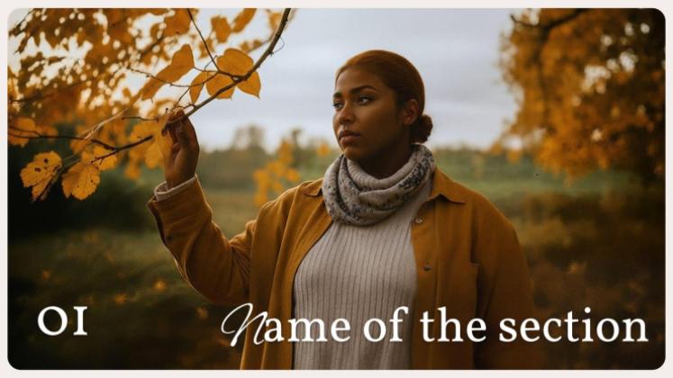 가을을 맞이하세요 프레젠테이션 템플릿