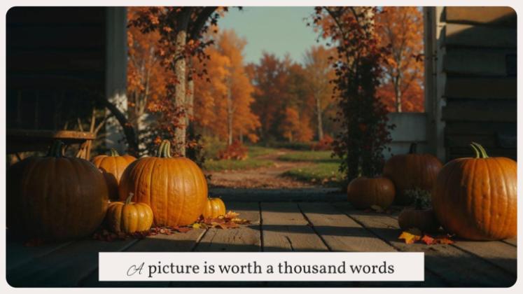 가을을 맞이하세요 프레젠테이션 템플릿