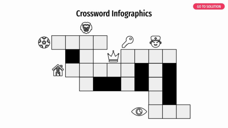 Crossword Infographics presentation template 