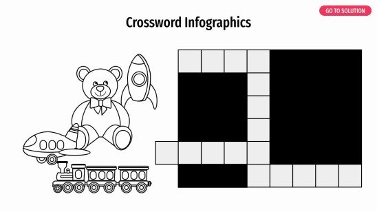 Crossword Infographics presentation template 