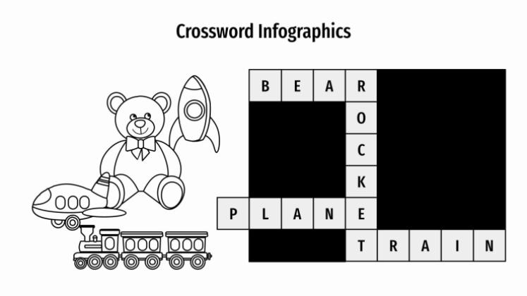 Crossword Infographics presentation template 