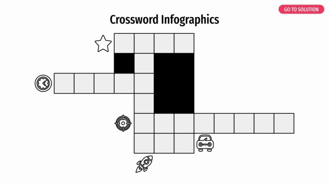 Crossword Infographics presentation template 