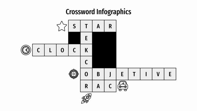 Crossword Infographics presentation template 