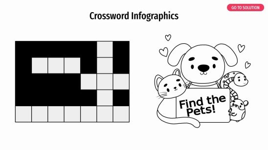 Crossword Infographics presentation template 